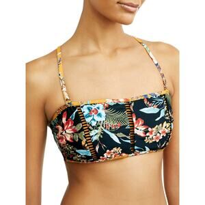 Time and Tru Desert Bloom Bandeau Swim Bathing Suit Bikini Top Women's Size XL